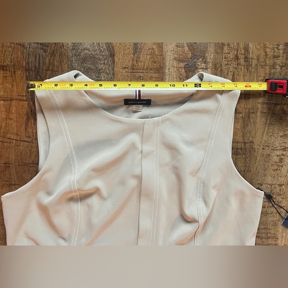 NWT Tommy Hilfiger Women’s sz 16 sleeveless, collarless, front zipper dress - Picture 8 of 13